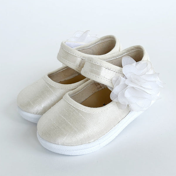 ballerina in shantung con fiore