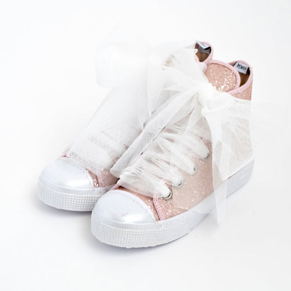 Sneakers alta glitter