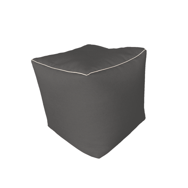 SACCOMODO, Pouf Sacco Poggiapiedi Ricaricabile da 40 cm, Grigio-Chiaro,  Arketicom