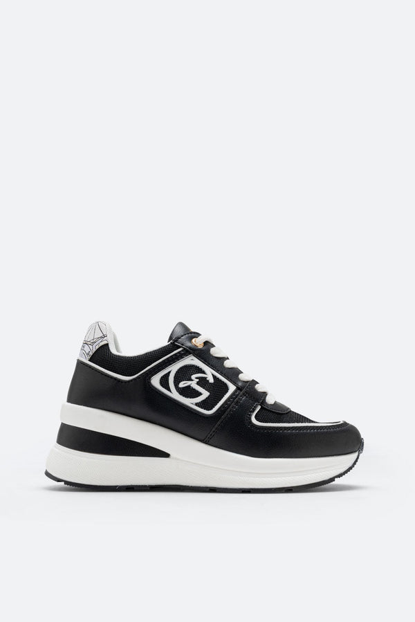 New Edison Sneaker Tumb.PU/Mesh/Teodosia Black/Alabaster