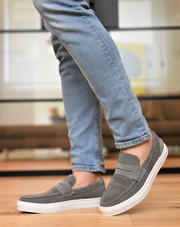 VERNAZZA - Gray Suede