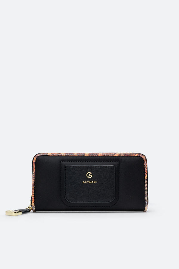 Colorsoul L Zip Wallet Polyester/PU Black/Classic Planetarium