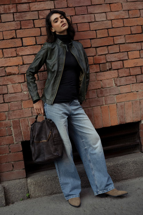 Arezzo Gold zaino 100% vera pelle Made in Italy - Barone Firenze