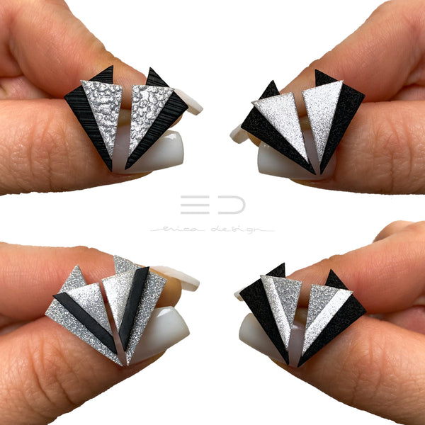 asymmetric | black - silver