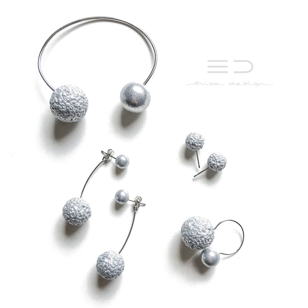 bulb | silver with texture