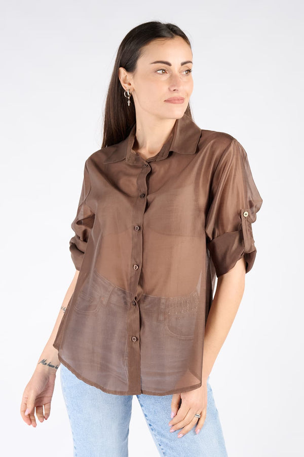 Camicia classica Donna 100% made in Italy - Barone Firenze