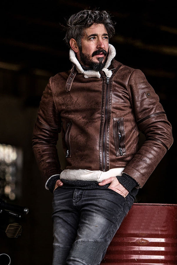 Chiodo Gold Shearling Style uomo Made in Italy - Barone Firenze