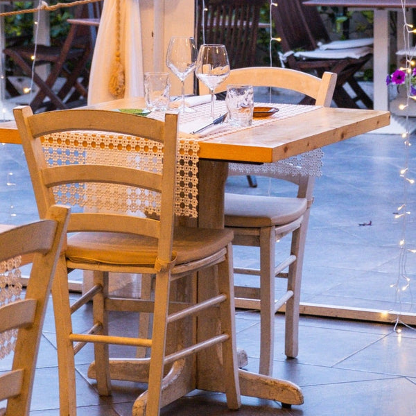 Cuscino per sedia paesana o sedia da ristorante in ecopelle beige, arketicom