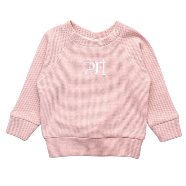 Jopa waffle MONOCROME - Powder Pink - PUFFI