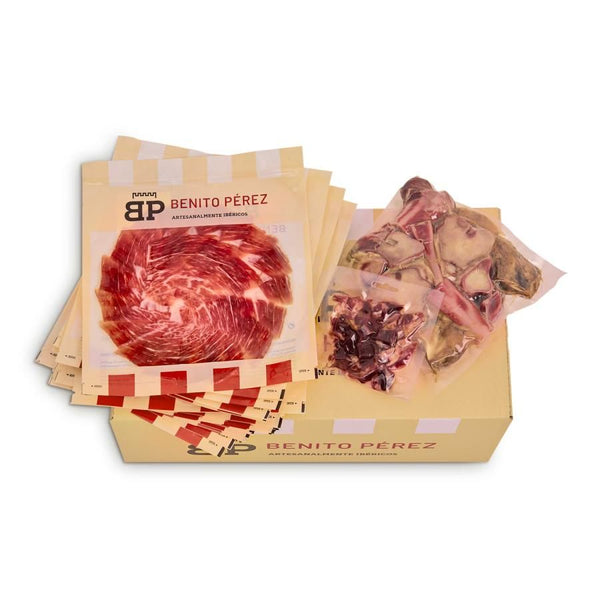 Iberian Acorn Ham Plates 50% Iberian Breed Sliced by Knife