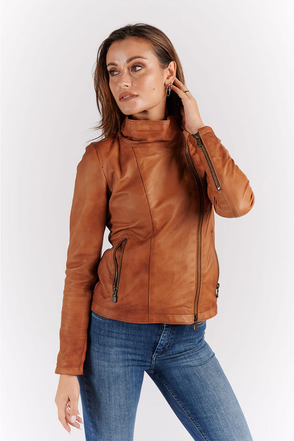 Sally Bis Vintage giacca donna 100% vera pelle Made in Italy - Barone Firenze