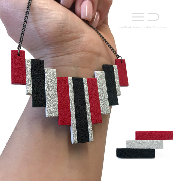 summertime | silver - red - black