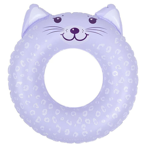 Swim Essentials Otroški plavalni obroč 55cm, Lila Panterprint - PUFFI