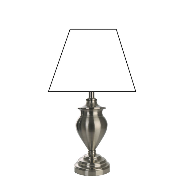 Various Metal Lamp Base in Matte Nickel – Classic Elegance for Your Lighting (43 cm)