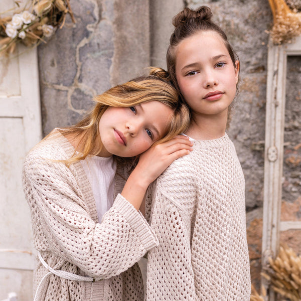 LACE KNIT PULLOVER