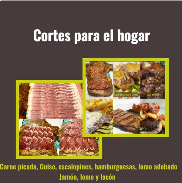 Cortes para el hogar con planificación de menú quincenal GRATIS