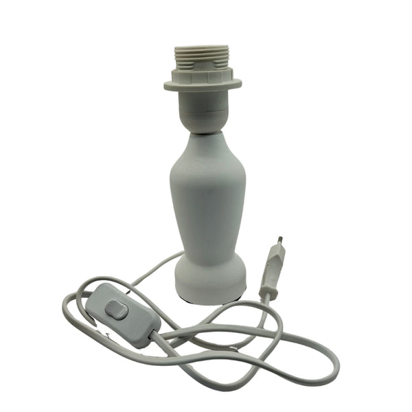 Base de lámpara Mona Variada – 1 luz – 20 cm de altura – E27 – Blanca - Madera