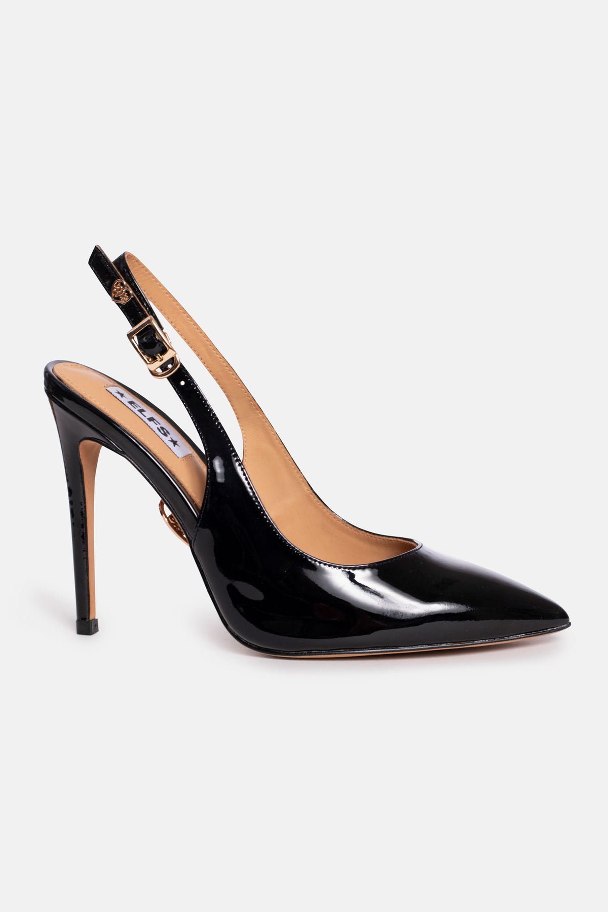 Black Heels with Open Back VERONIQUE