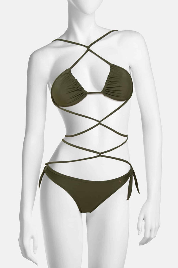 Swimsuit ALESSANDRA OLIVE GREEN