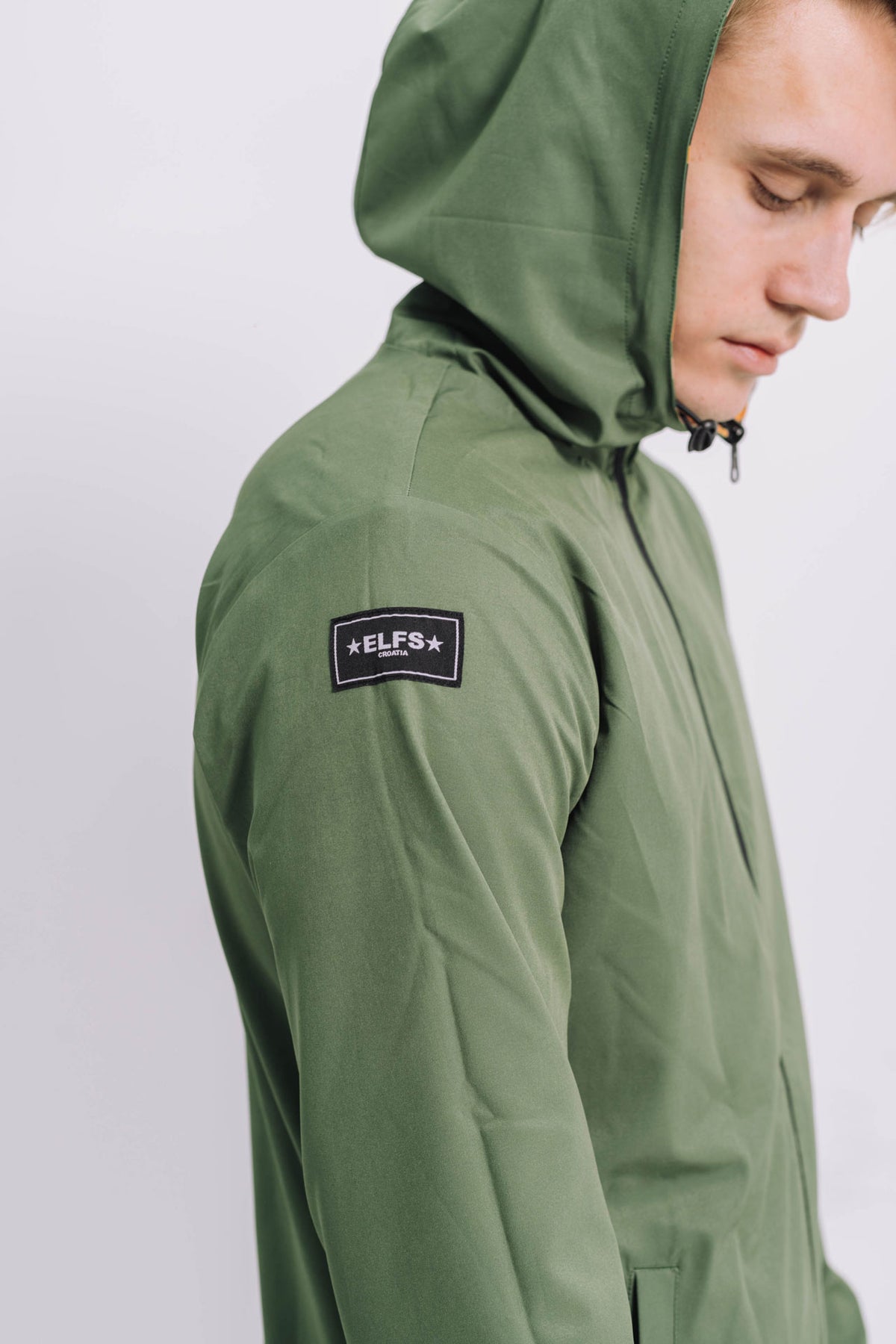 Men's WINDJACKET 2FACE OLIVE GREEN & MILITARY