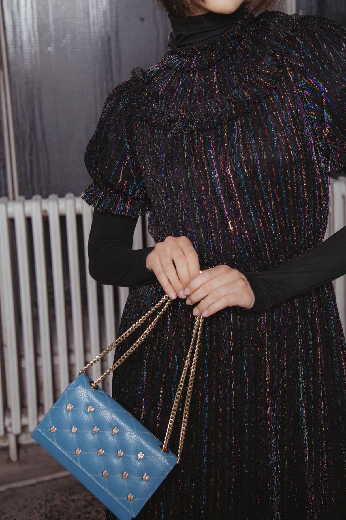 HEARTS AZURE BLUE X Bag