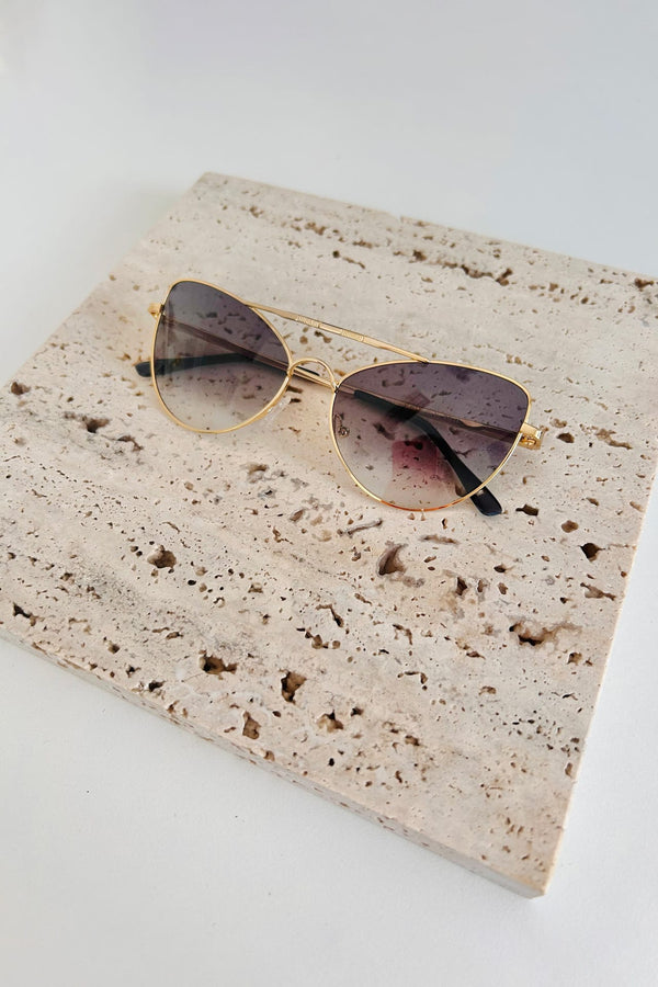 AGNETHA Gray Gradient Sunglasses