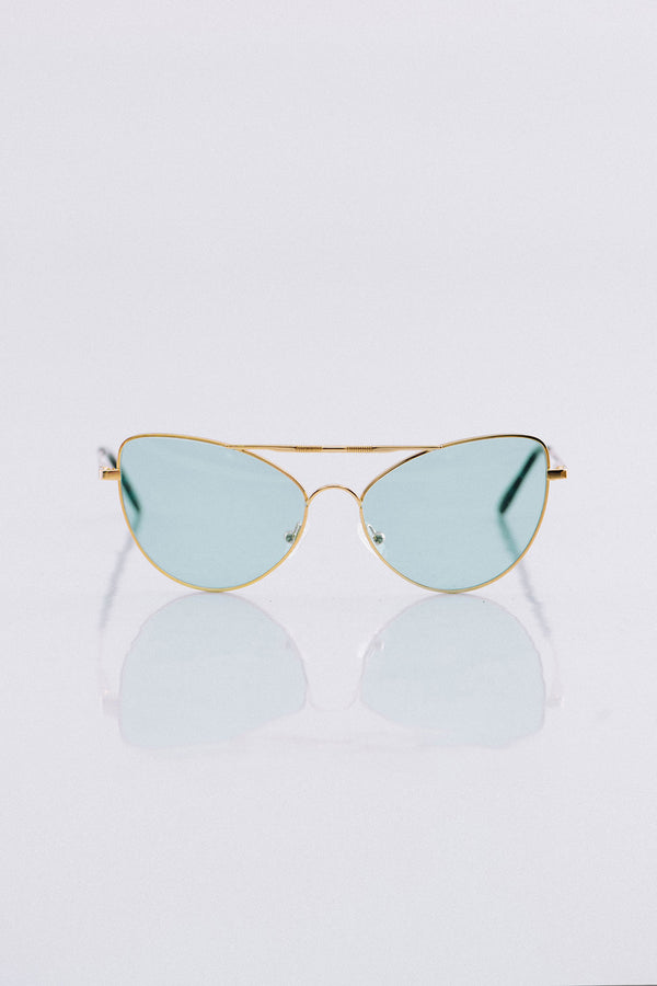 AGNETHA Turquoise Sunglasses