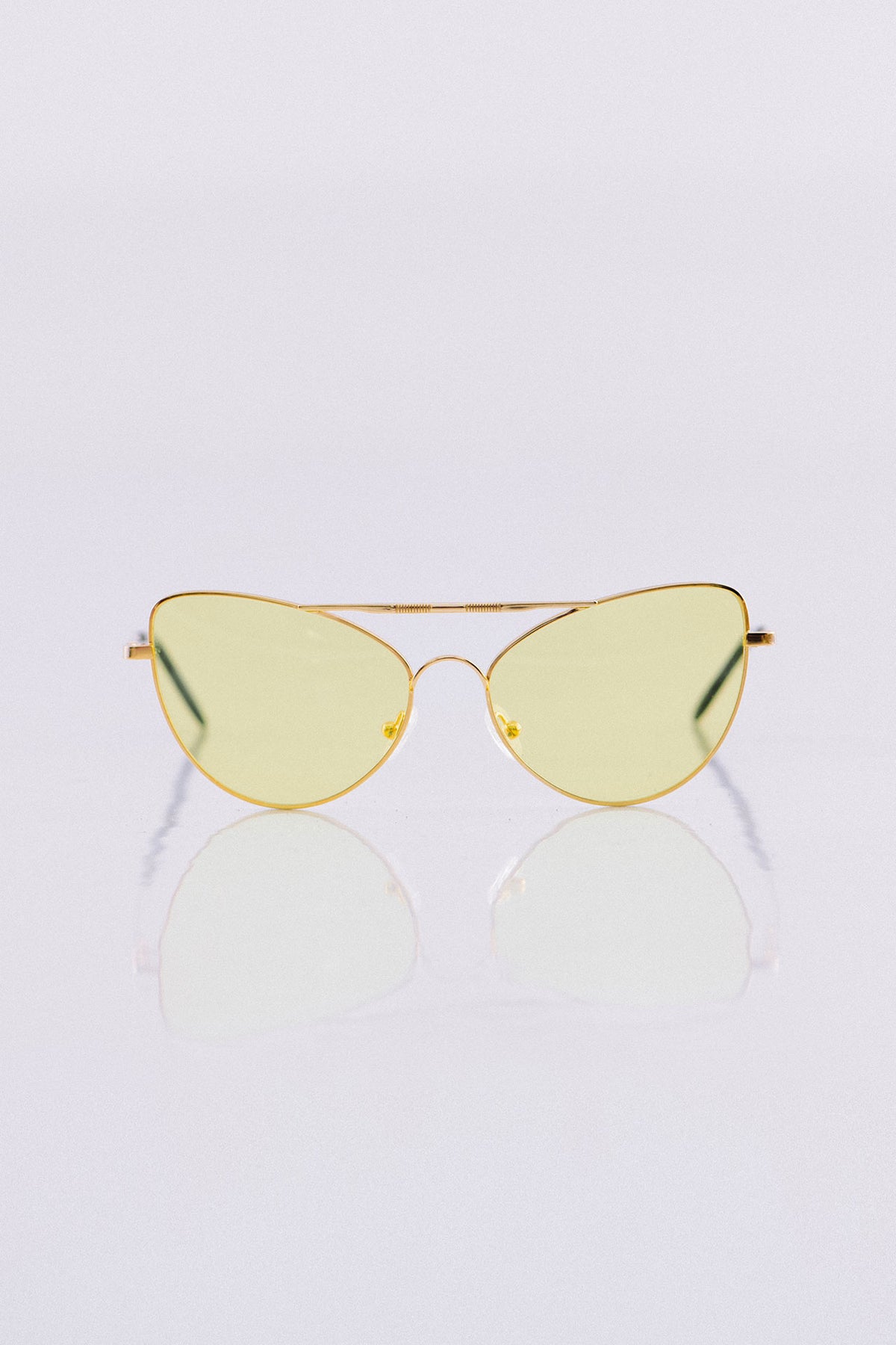 AGNETHA Yellow Sunglasses