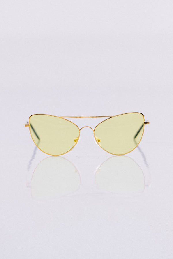 AGNETHA Yellow Sunglasses