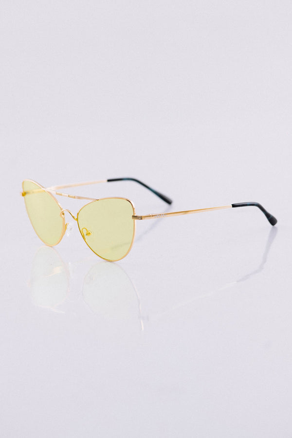 AGNETHA Yellow Sunglasses
