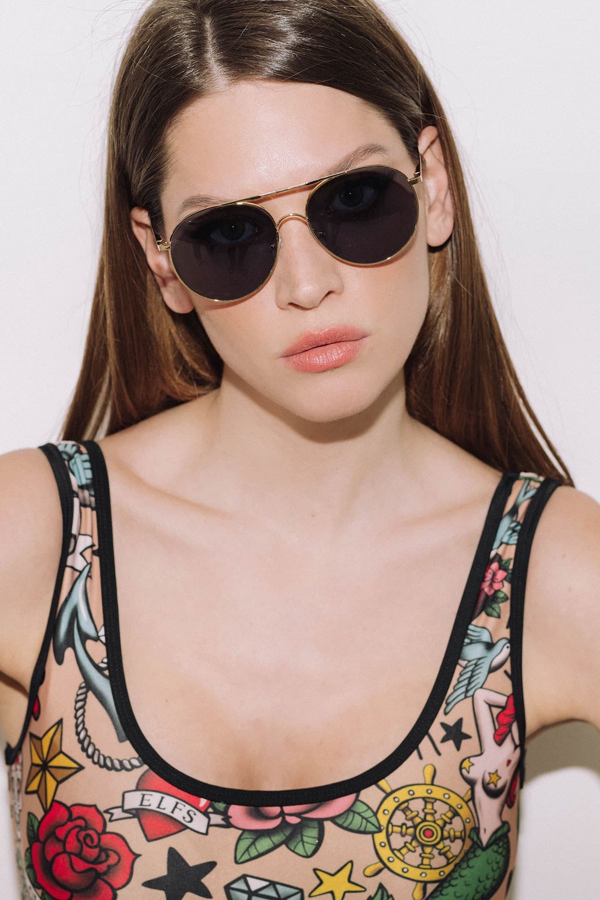 ANNIE FRID Black Sunglasses