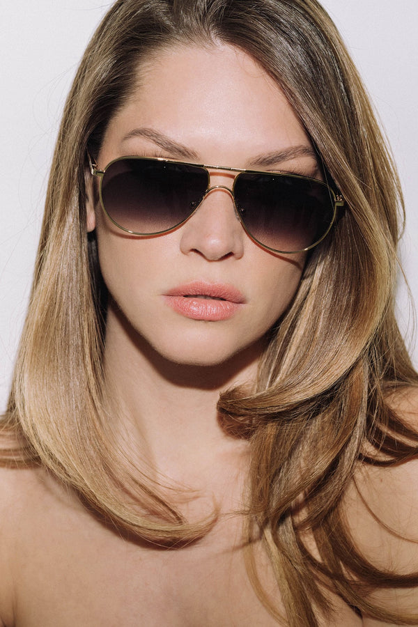 Benny Gray Gradient Sunglasses