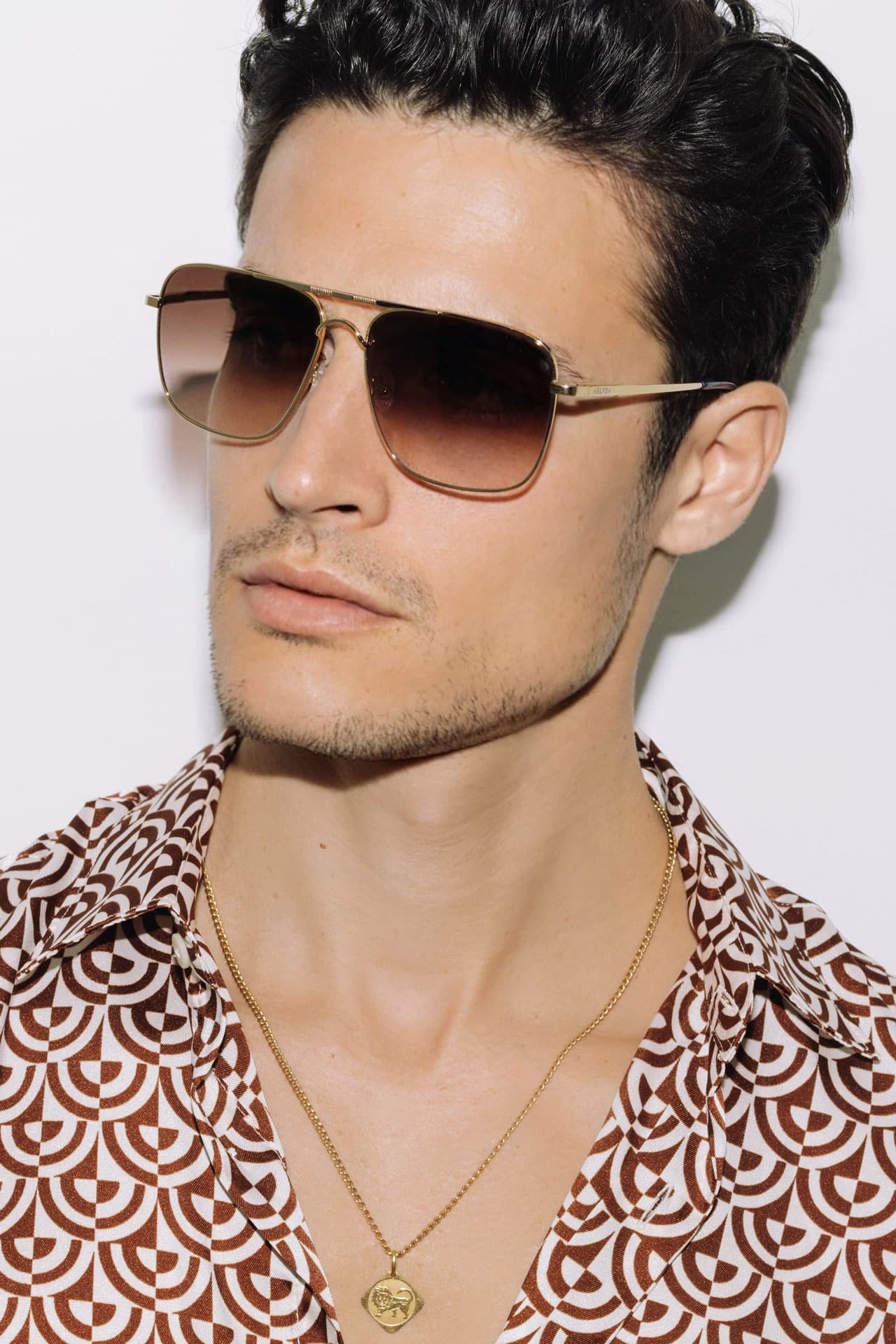 BJORN Brown Gradient Sunglasses