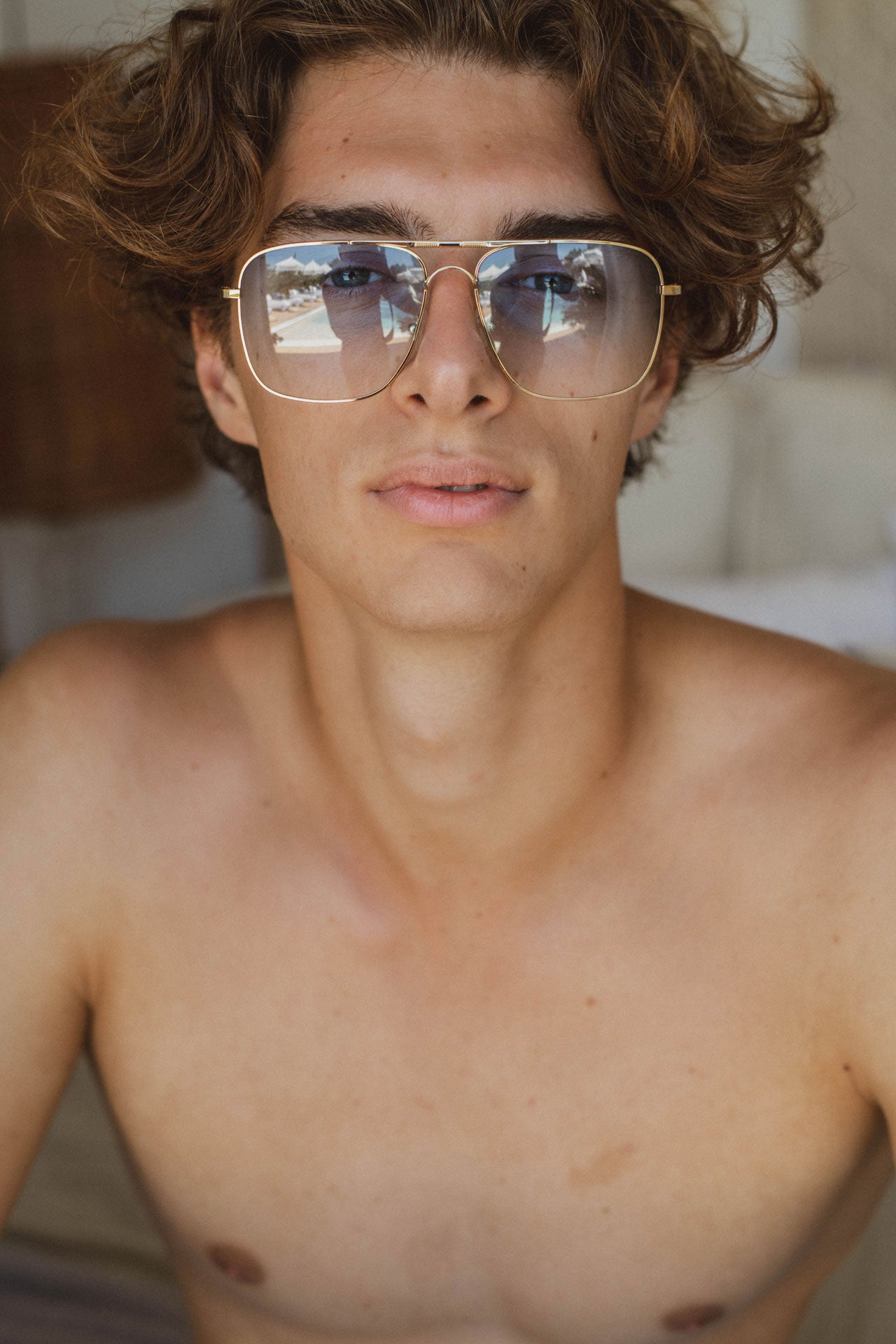 BJORN Light Blue Gradient Sunglasses