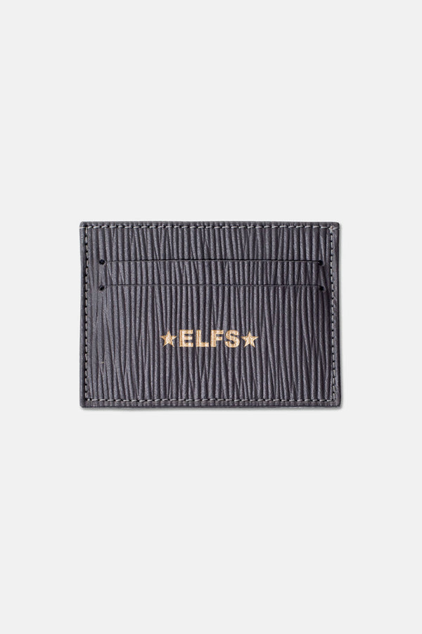Card holder ANTHRACITE embossed leather