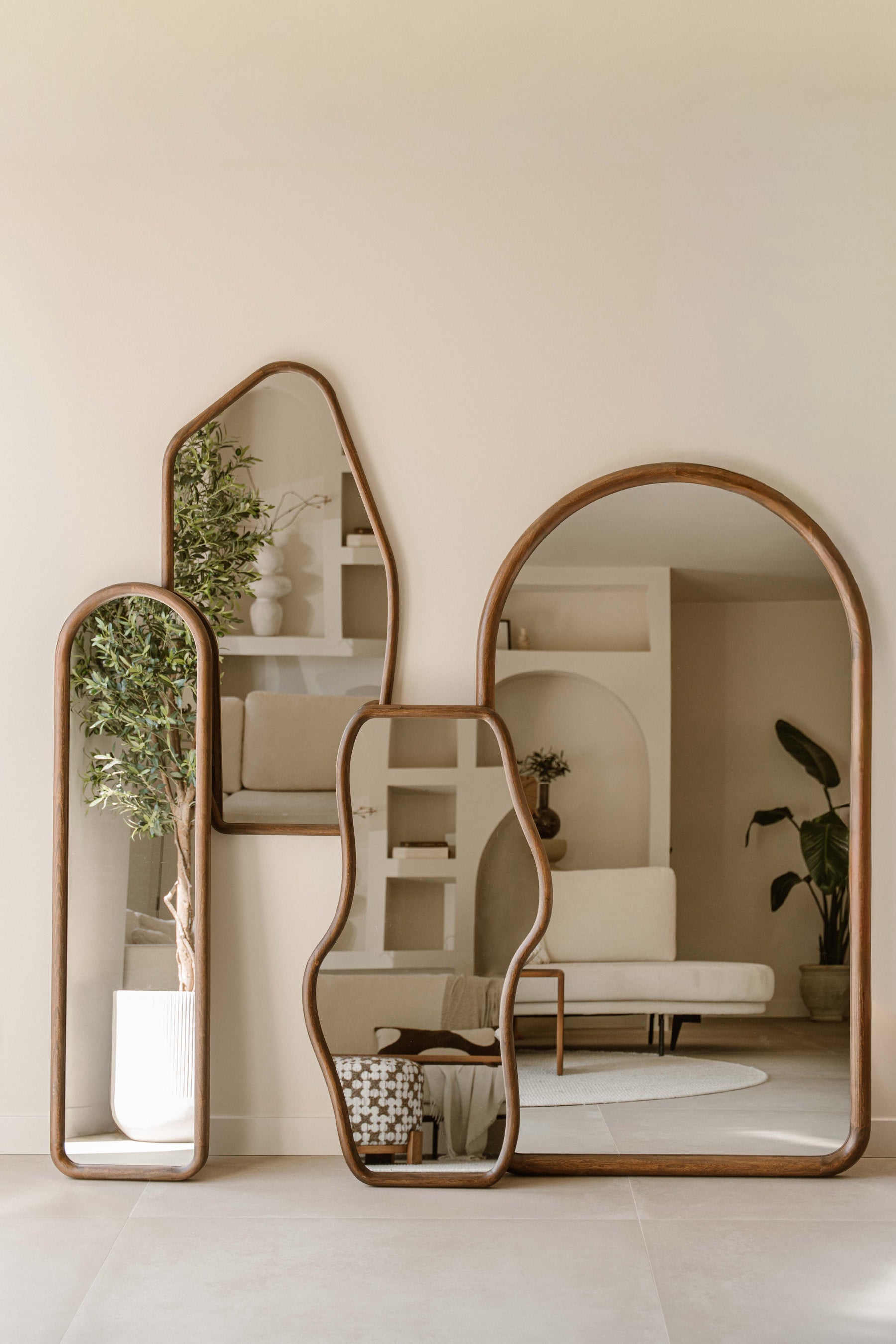 Indore Home Arch Mirror Elan - 180 x 100 cm - Wood