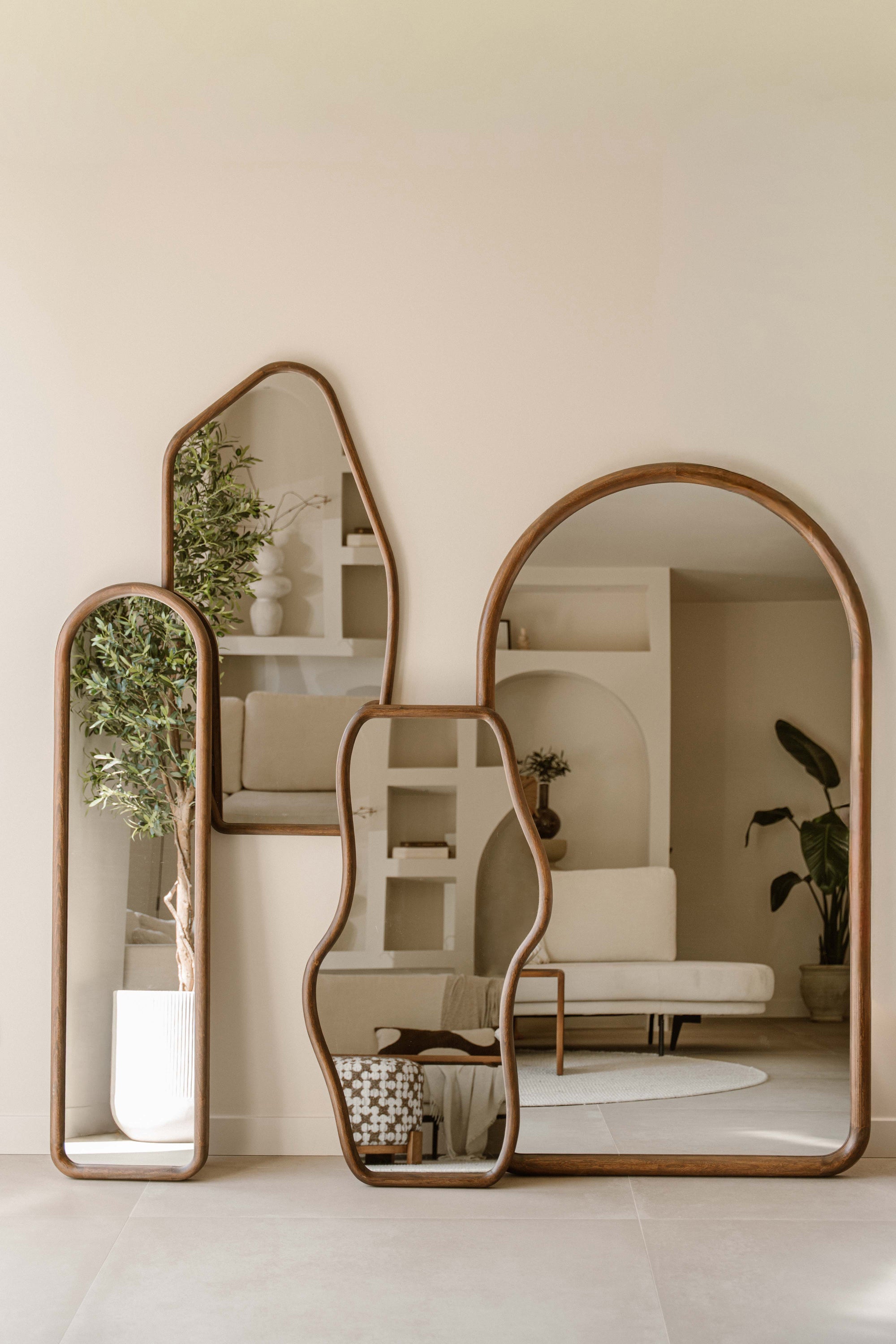 Indore Home Arch Mirror Elan - 180 x 100 cm - Wood