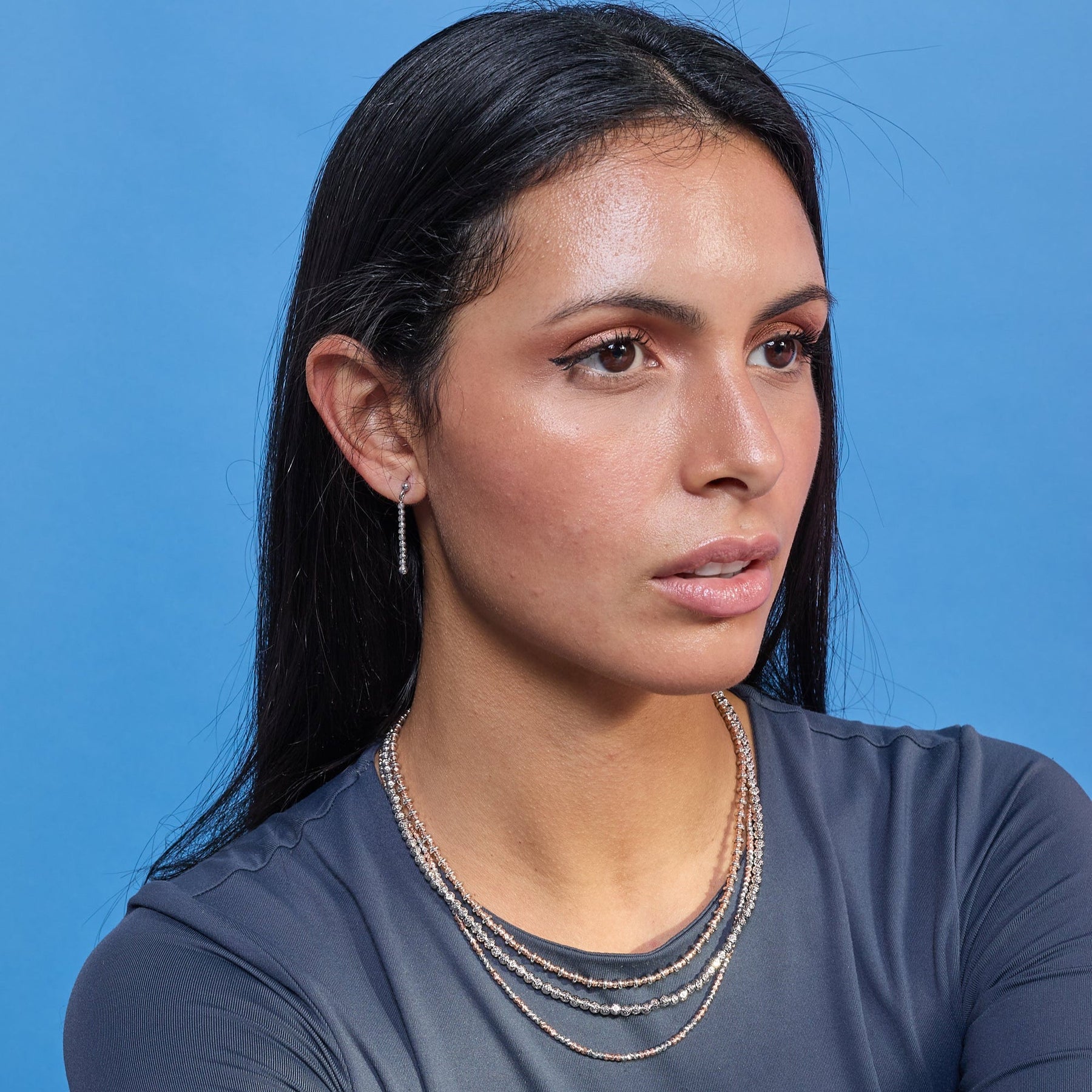 Orecchini in argento naturale pendenti ref. LC93