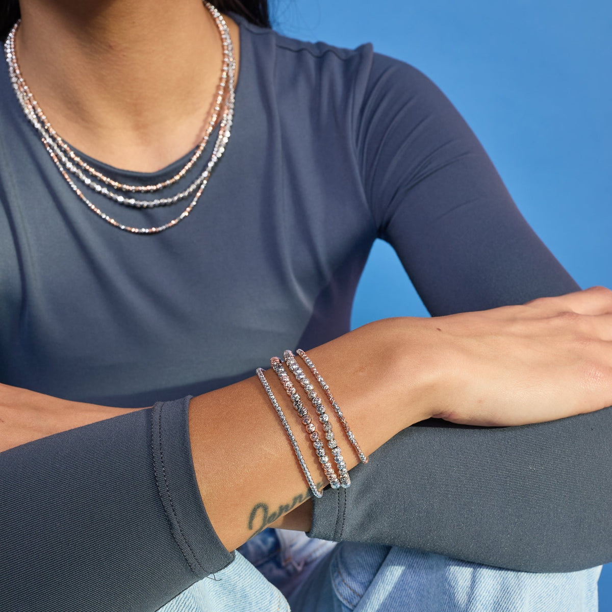 Multicolor Silver Bracelet ref. LC72