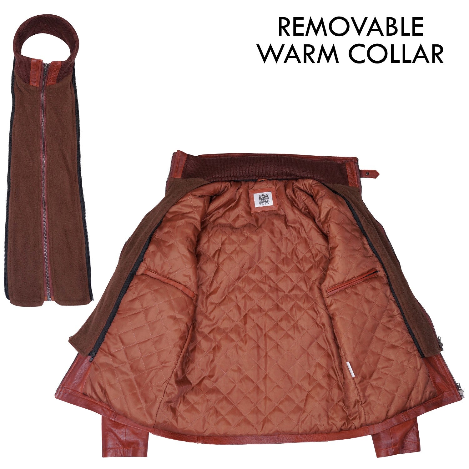 Colin Leather Men's Jacket Brandy