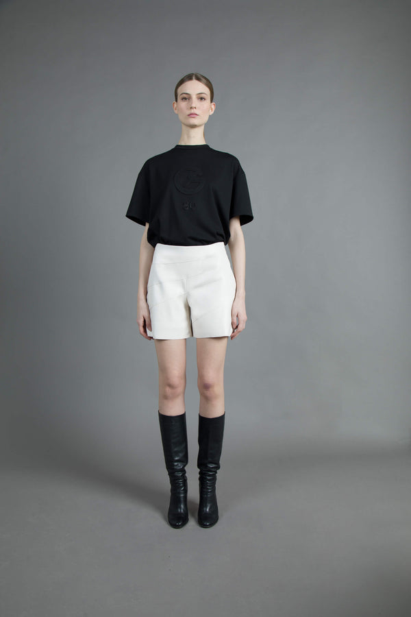 SHORTS DE COURO SINTÉTICO