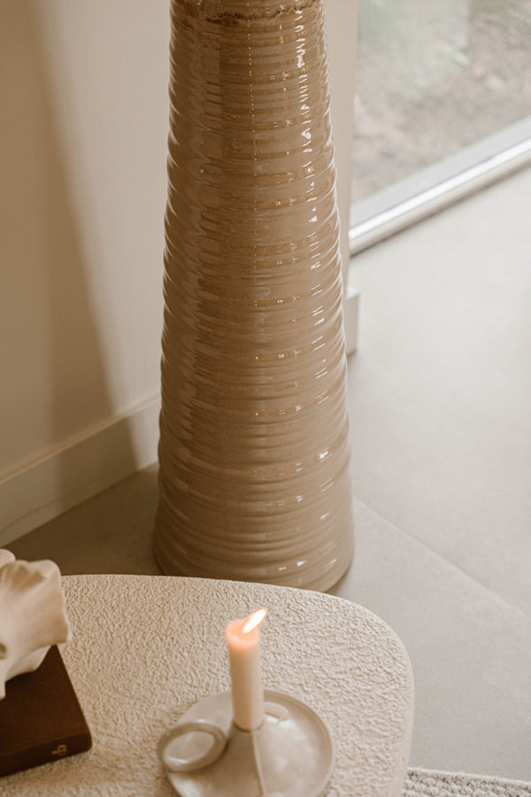 Indore Home - Sorrento - Floor Lamp - Beige