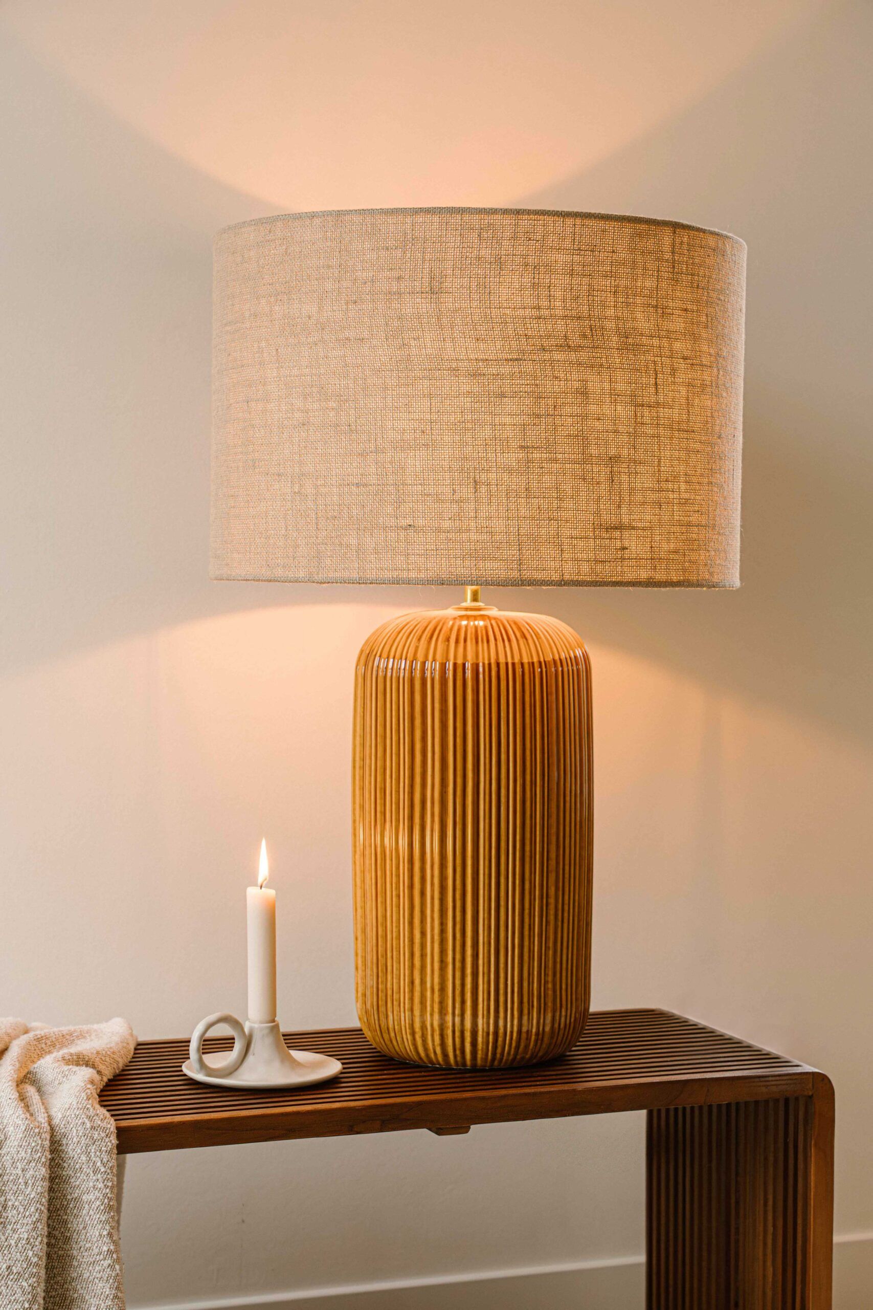 Indore Home - Verona - L - Table Lamp - Brown