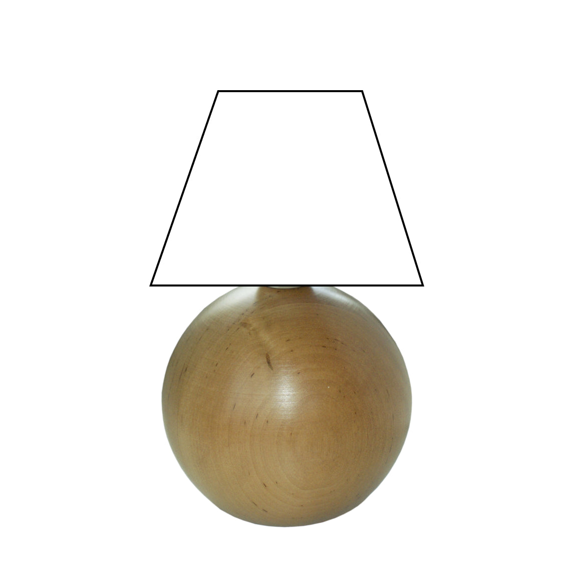 Various Lamp Base Ball - Alder - 20 cm - E27 - Wood - Natural & Stylish