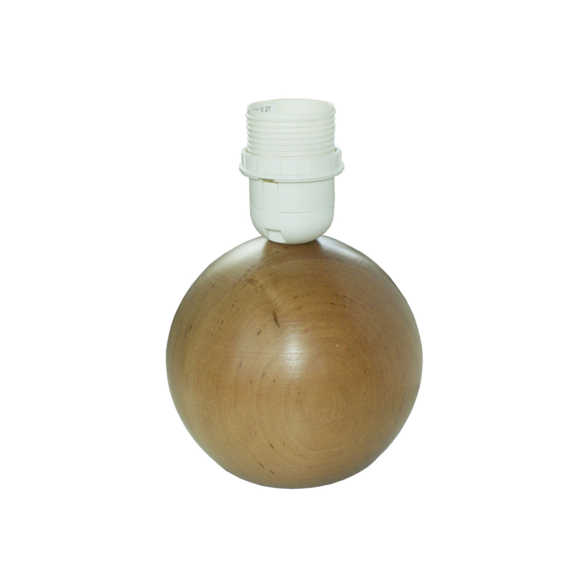 Various Lamp Base Ball - Alder - 20 cm - E27 - Wood - Natural & Stylish