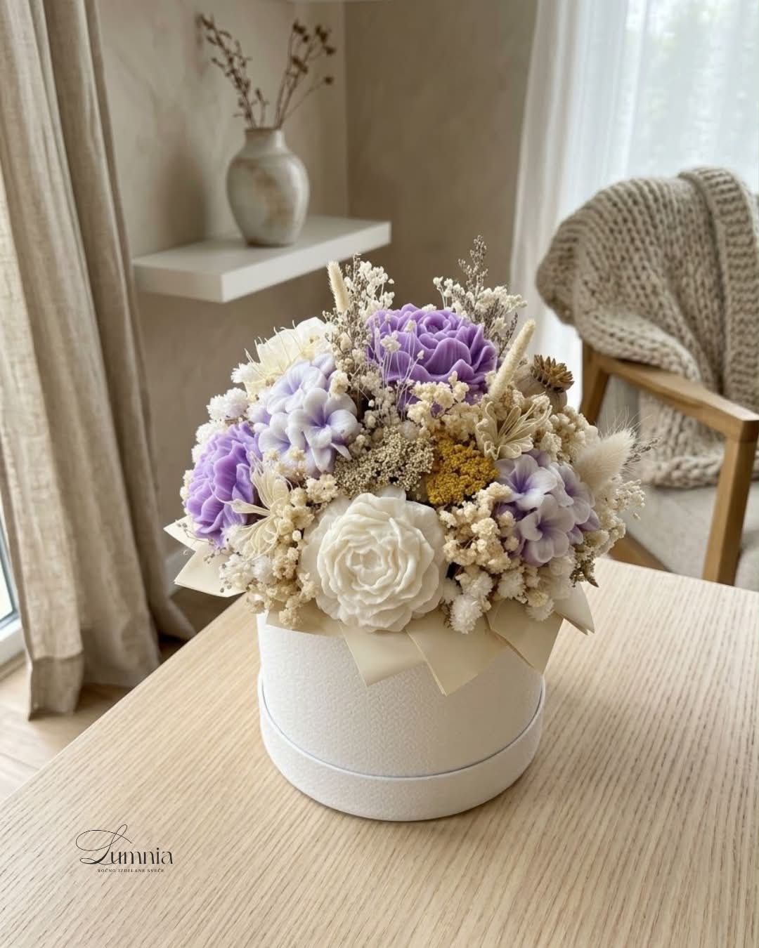 Purple Candle Bouquet