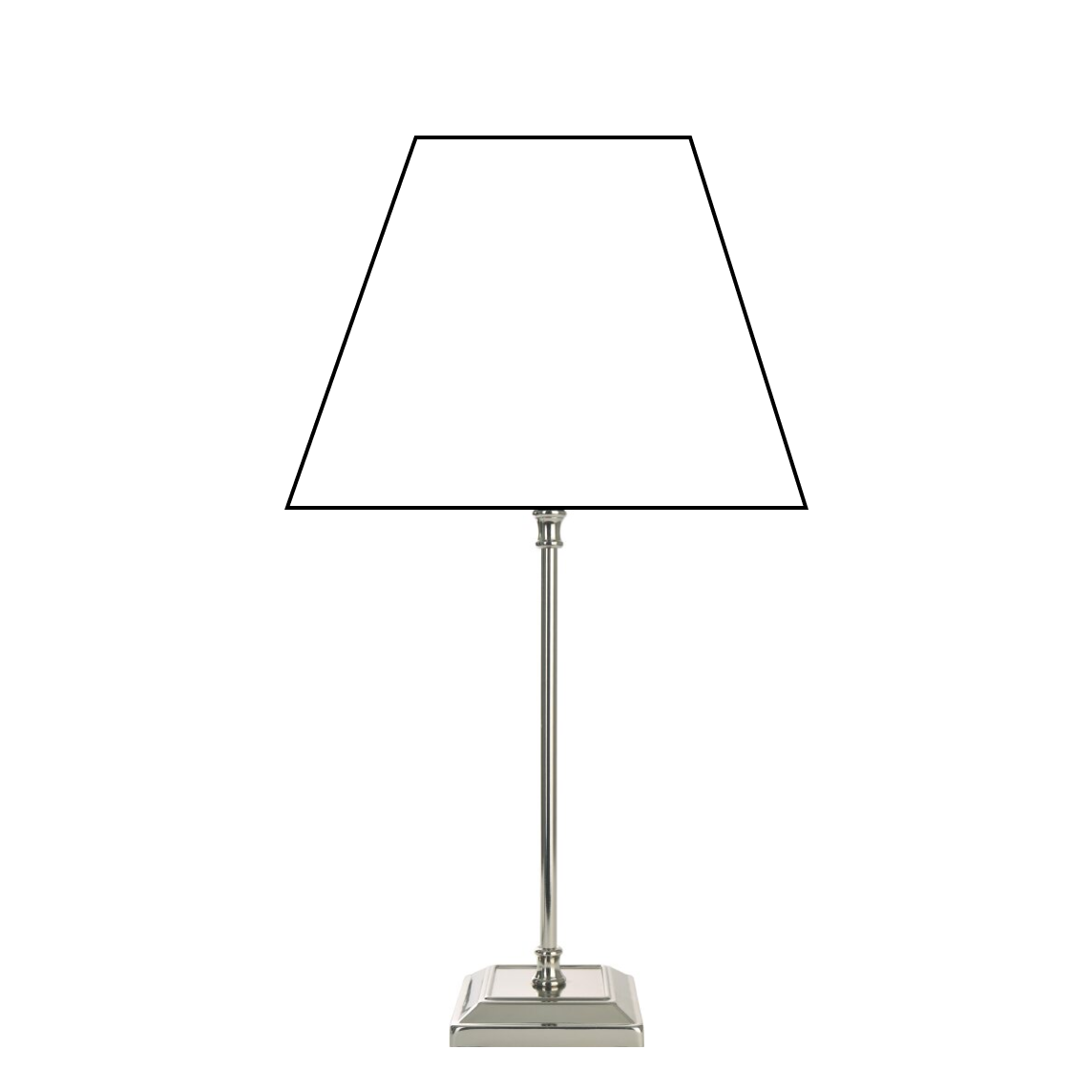 Various Lamp Base Metal Nickel - 41 cm with E27 Socket – Timeless Shine and Clear Lines