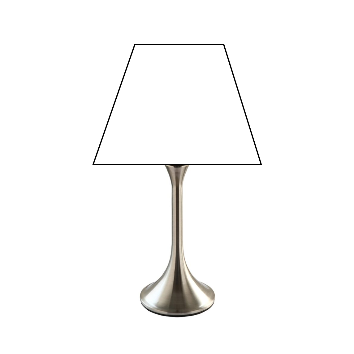 Various Nickel Metal Lamp Base – Elegant Design at 29 cm Height with E27 Socket