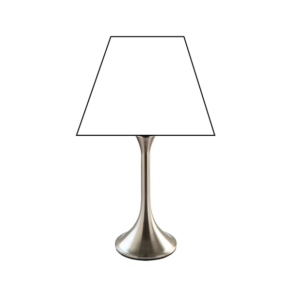 Various Nickel Metal Lamp Base – Elegant Design at 29 cm Height with E27 Socket