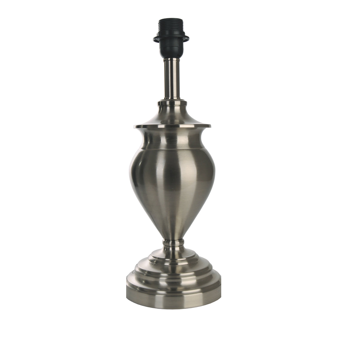 Various Metal Lamp Base in Matte Nickel – Classic Elegance for Your Lighting (43 cm)